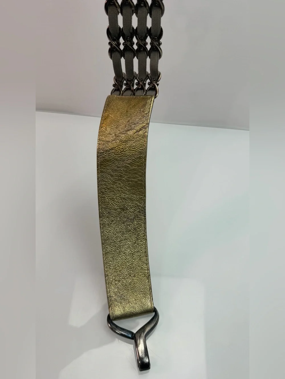 Suzi Roher Womens Stretch Belt Size S Metal Buckle